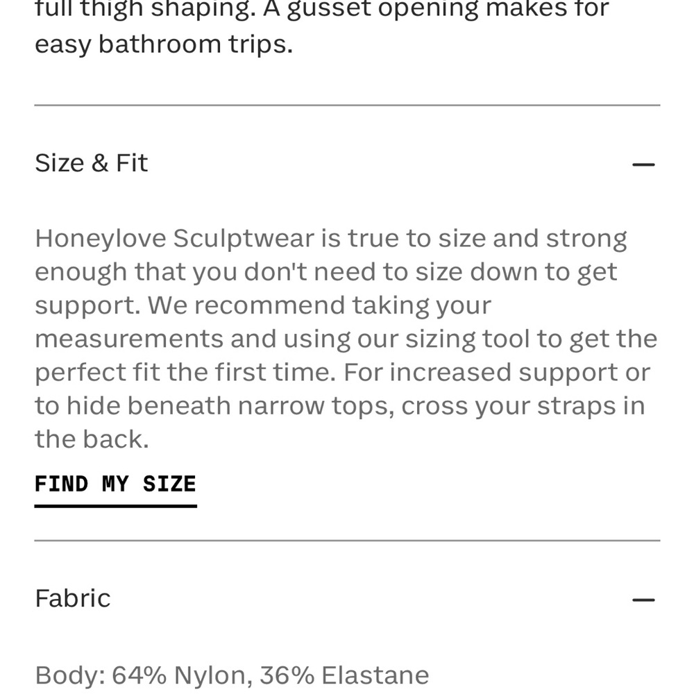 Honeylove Black Shapewear Bodysuit - Picture 5 of 6
